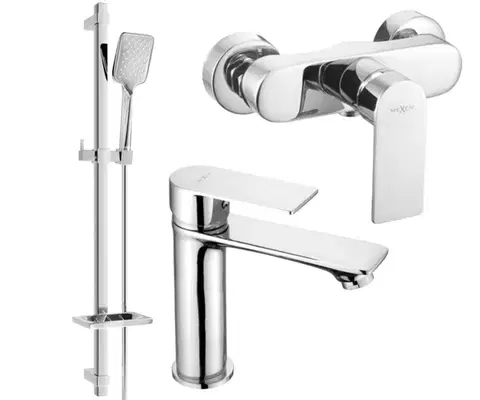 Sprchy a sprchové panely MEXEN/S - Royo DQ62 Set umývadlové a sprchové batérie s príslušenstvom, chróm 72204DQ62-00