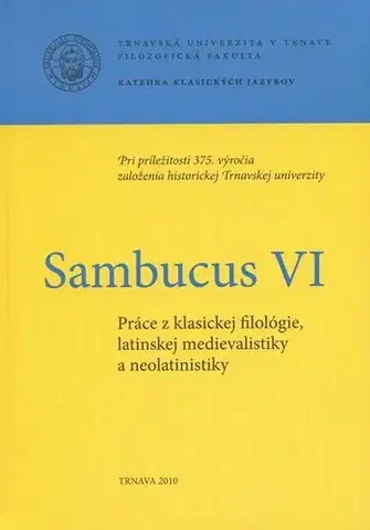 Literárna veda, jazykoveda Sambucus VI