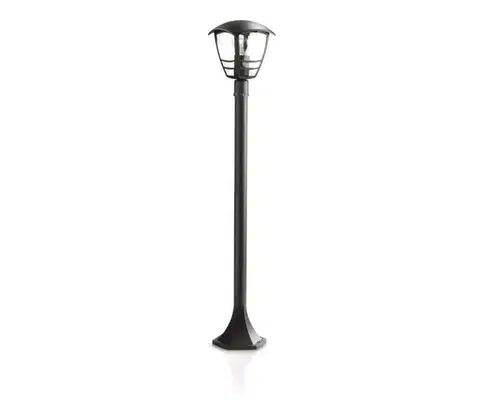Záhradné lampy Philips 15383/30/16 - Vonkajšia lampa MYGARDEN CREEK 1xE27/60W/230V čierna 15383/30/16