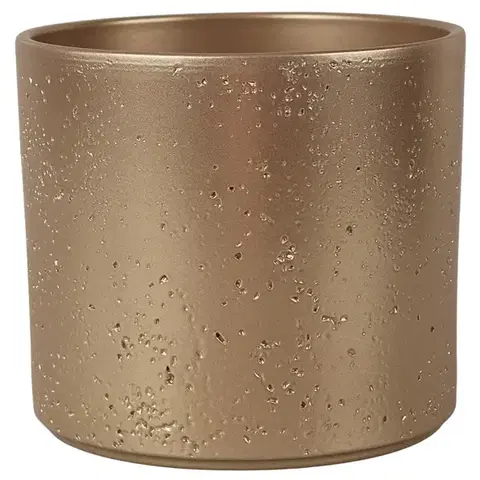 Záhrada Obal na kvetináč Pillar Lava 21 cm gold effekt
