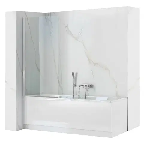 Sprchové dvere REA - Vaňová zástena LAGOS 80 Chrome REA-W5630