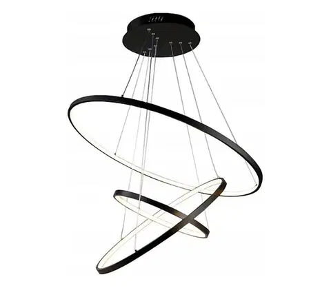 Svietidlá SmartLED LED luster na lanku LED/90W/230V pr. 80 cm čierna 6267