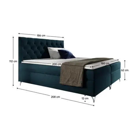 Boxspring Boxspringová posteľ GUINEVRA 6 Tempo Kondela