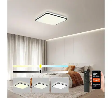 Svietidlá BRILAGI - LED stmievateľné stropné svietidlo SMART LED/24W/230V 43x43 cm Wi-Fi Tuya + diaľkový ovládač BRI640