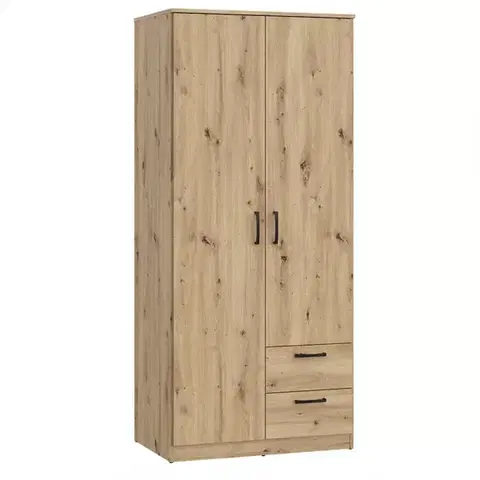 Šatníkové skrine Skriňa NIKO niks81-d78 dub artisan