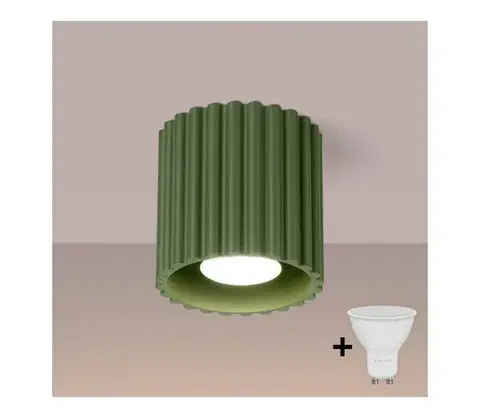 Svietidlá BRILAGI - LED bodové svietidlo SFERA 1xGU10/10W/230V pr. 10 cm zelené BR.1794