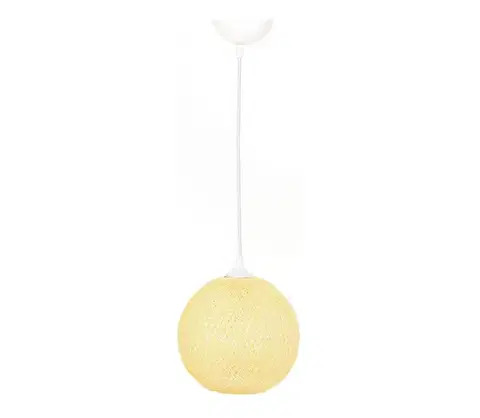 Svietidlá  Luster na lanku JUTE 1xE27/60W/230V žltá 390FLH1577