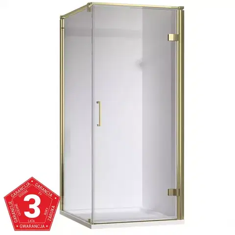 Sprchové kúty Sprchový kút MAJA 90X90X190 GOLD