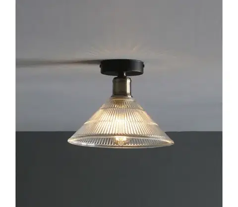 Svietidlá Där Lighting Där Lighting BOY0175 -Stropné svietidlo BOYD 1xE27/60W/230V pr. 25 cm mosadz/číre BOY0175