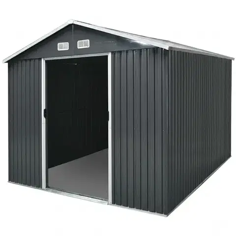 Úložné boxy Avenberg Záhradný domček na náradie 1,96 × 2,58 mSD-X68E-H170, antracit, 2 x 2,6 cm
