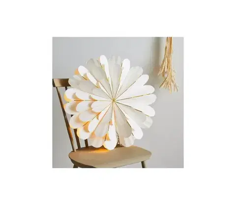 Svietidlá Markslöjd 705309 - Vianočná dekorácia MARIGOLD 1xE14/25W/230V pr. 60 cm biela 705309.00