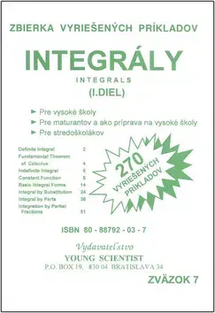 Matematika, logika Integrály I.diel - RNDr. Marián Olejár