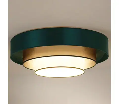 Svietidlá  - LED Stropné svietidlo LUNETA LED/26W/230V pr. 60 cm 4000K zelená/zlatá 606257