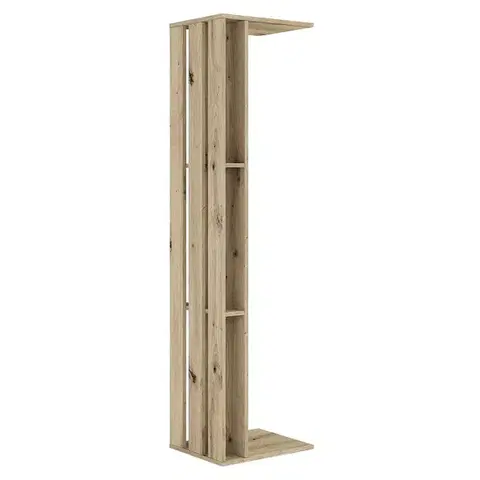 Kúpeľňový nábytok KONDELA Colos bočný regál dub artisan