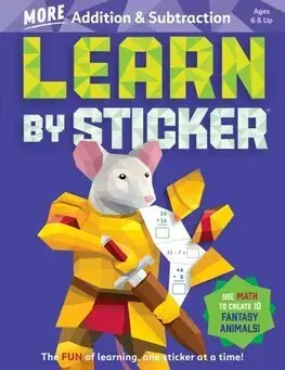 Pre deti a mládež - ostatné Learn by Sticker: More Addition & Subtraction