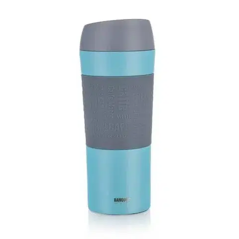 Termosky a termohrnčeky Banquet Hrnček cestovný MATTY 400 ml, modrá
