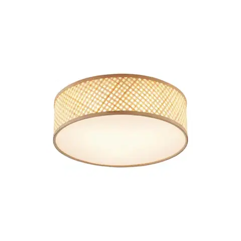 Stropné osvetlenie Orientálne bambusové stropné svietidlo prírodné 40 cm - Tremmo