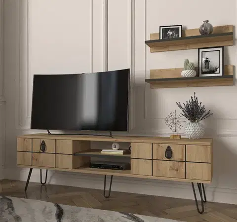 Obývacie steny DELUXE RIALTO TV stena, sapphire