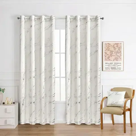 Závesy do spálne Záves na priechodkách VELVI 2504-7/210GSM 140x250 krémový