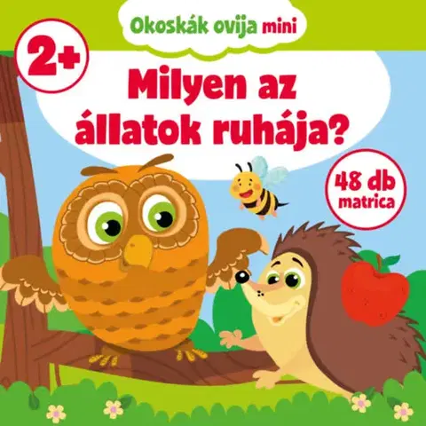 Nalepovačky, vystrihovačky, skladačky Milyen az állatok ruhája? - 48 db matricával - Mária Nagy
