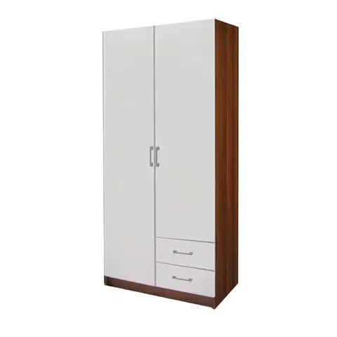 Skrine Skriňa ESO 2-dverová 61521 orech/biela