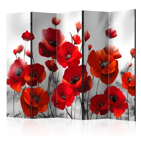 Paravány Paraván Poppies in the Moonlight Dekorhome