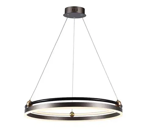 Svietidlá  LED Luster na lanku LED/30W/230V 3000K pr. 62 cm hnedá 23097
