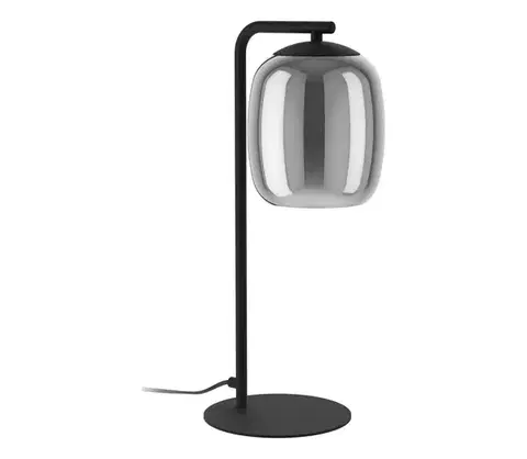 Lampy Eglo 901724 - Stolná lampa CIAMPINO 1xE27/28W/230V šedá 901724