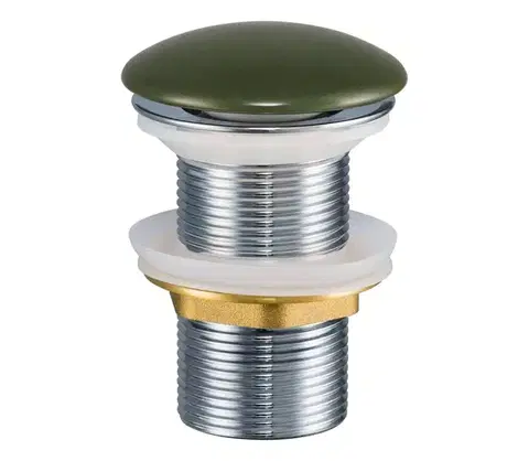 Svietidlá COMAD CLICK-CLACK T201MFG-3- Umývadlový výpust CLICK-CLACK pr. 7 cm matná zelená CLICK-CLACK T201MFG-3