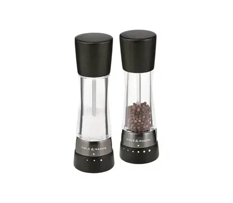 Mlynčeky Cole&Mason Cole&amp;Mason - Sada mlynčekov na soľ a korenie DERWENT 2 ks 19 cm buk/čierna H332293