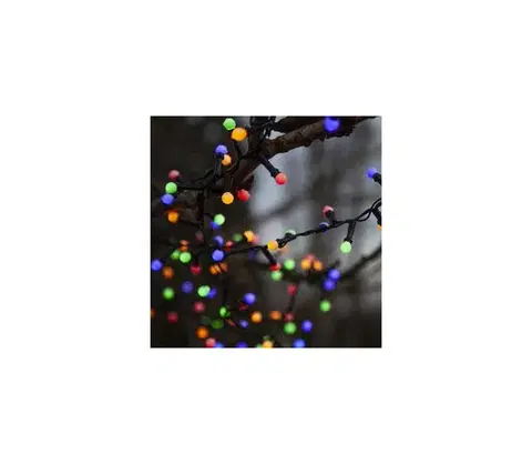 LED osvetlenie Eglo - LED vonkajšia svetelná reťaz BERRY MINI 300×LED/8 režimov 11 m IP44 viacfarebná 472-51