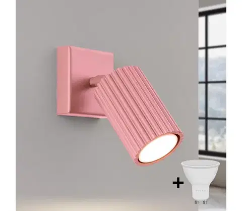 Svietidlá BRILAGI - LED nástenné bodové svietidlo CRESTO 1xGU10/10W/230V ružové BR.1932