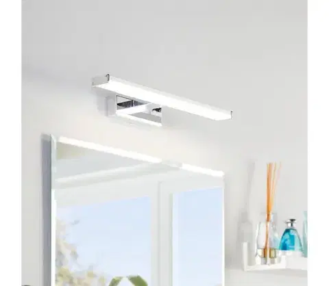 Kúpeľňové zrkadlá Eglo 79532 - LED Kúpeľňové osvetlenie zrkadla SARNOR 7,4W/230V 40 cm IP44 chróm 79532