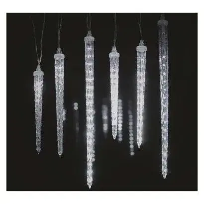 Vianočné osvetlenie EMOS Girlanda vianočná padajúce cencúle 6ks, 2m, 160LED, IP44