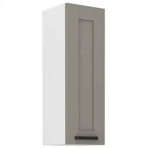 Kuchynské skrinky visiace Kuchynská skrinka Luna claygrey/biela 30G-90 1F