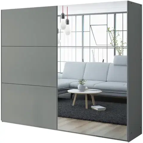 Skrine do izieb Skriňa Vigo 250 platinum / zrkadlo