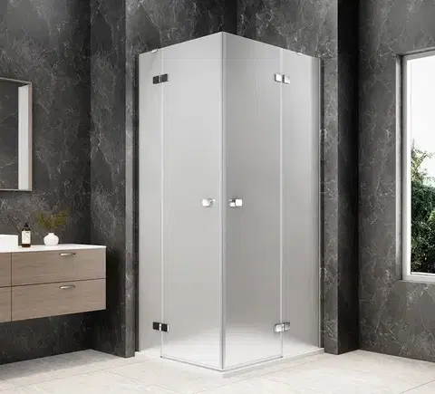 Sprchové dvere POLYSAN - GLOBE CHROME obdĺžniková sprchová zástena 1200x900, rohový vstup, matné sklo GB5290MC
