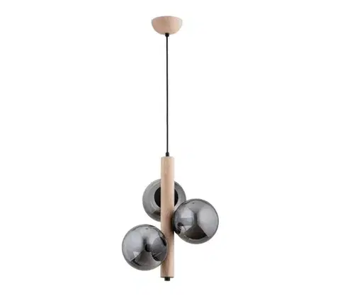 Svietidlá  Luster na lanku KANET 3xE14/40W/230V béžová/šedá 62288