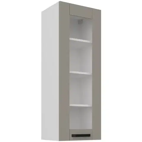 Kuchynské skrinky visiace Kuchynská skrinka Luna claygrey/biela 40GS-108 1F