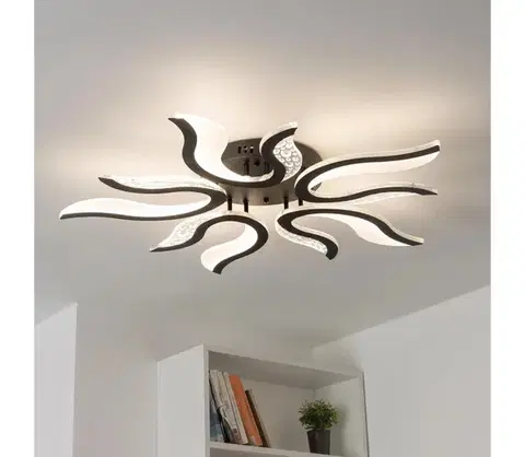 Svietidlá BRILAGI - LED Stmievateľný prisadený luster TWIST LED/65W/230V 3000-6500K čierna + DO BG-J3317/B