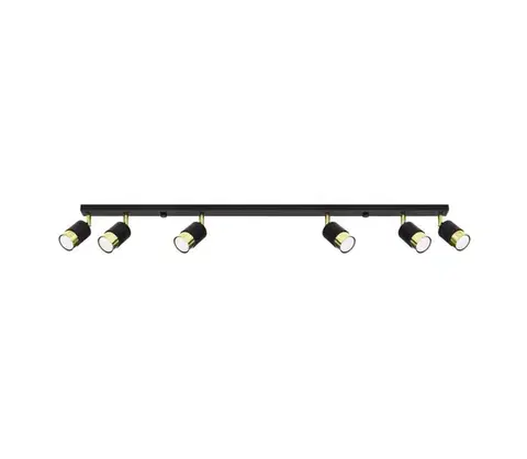 Svietidlá  SL.1073 - Bodové svietidlo NERO 6xGU10/40W/230V čierna/zlatá SL.1073