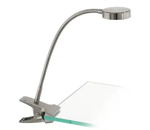 Lampy Eglo 54648 - LED Stolná lampa s klipom LED/4,5W/230V 3000K matný chróm 54648