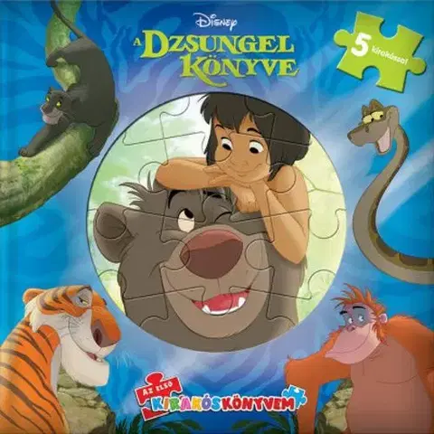 Leporelá, krabičky, puzzle knihy Disney - Az első kirakós könyvem: Dzsungel könyve