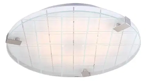 Stropná svetla Stropné svietidlo chróm/biele 31cm LED studená farba Noble