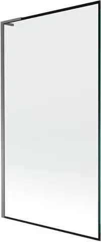 Sprchové dvere MEXEN/S - Next L vaňová zástena FIX 100 x 150, čierna vzor, grafit metal 895-100-000-03-70-95