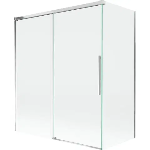 Sprchové dvere MEXEN/S - Rox vaňová zástena 2-krídlová posuvná 140 + 70 x 150, transparent, chróm 8C9-140-070-01-00