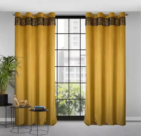 Závesy do spálne Záves JASPER 140X250 na priechodkách 386239