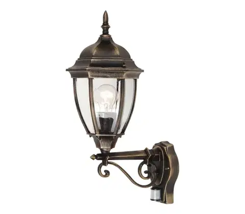 Záhradné lampy Rabalux 8380 - Vonkajšie svietidlo s čidlom TORONTO 1xE27/100W/230V IP44  8380