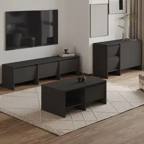 Obývacie steny ROOM obývacia zostava, antracit