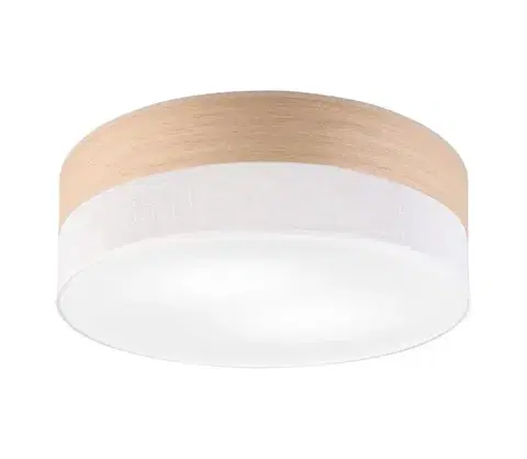 Svietidlá  Stropné svietidlo SIRJA WOOD 2xE27/15W/230V pr. 45 cm biela/dub LM-2.261/BIAŁY